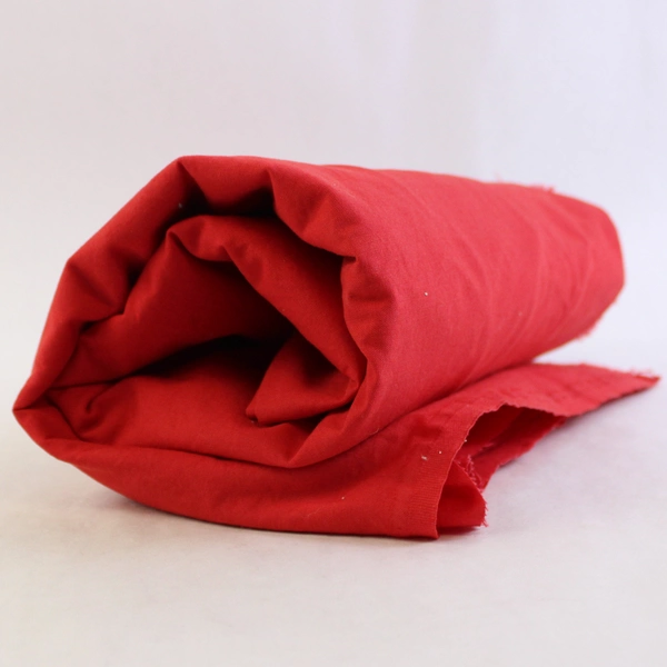 Red Lightweight Woven Cotton Fabric 58" W x 1.75 yds L 