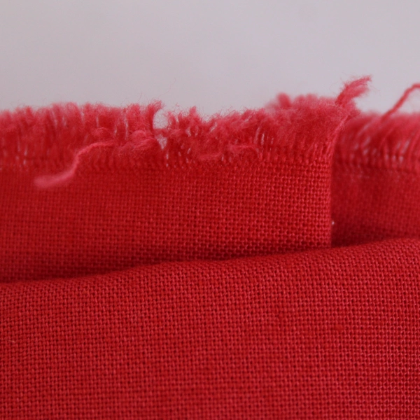 Red Lightweight Woven Cotton Fabric 58" W x 1.75 yds L 