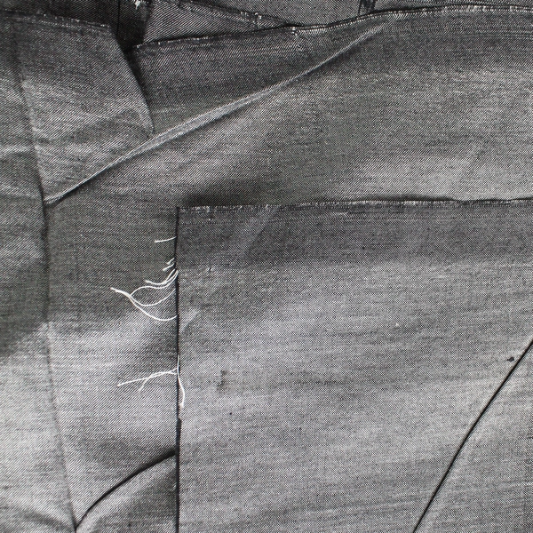 Gray Lightweight Woven Dupioni Silk Fabric 41" W x 3 1/3 yds L