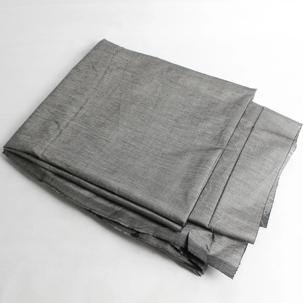 Gray Lightweight Woven Dupioni Silk Fabric 41" W x 3 1/3 yds L