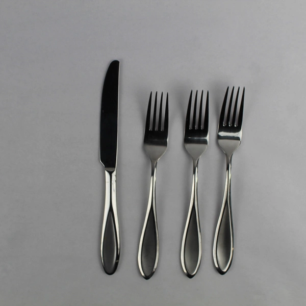 Lot of Four Cambridge Colton Sand Stainless Steel Flatware: 3 Forks and 1 Knife