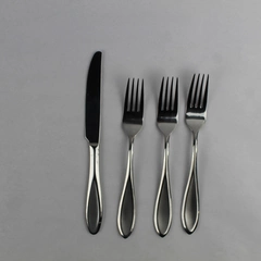 Lot of Four Cambridge Colton Sand Stainless Steel Flatware: 3 Forks and 1 Knife