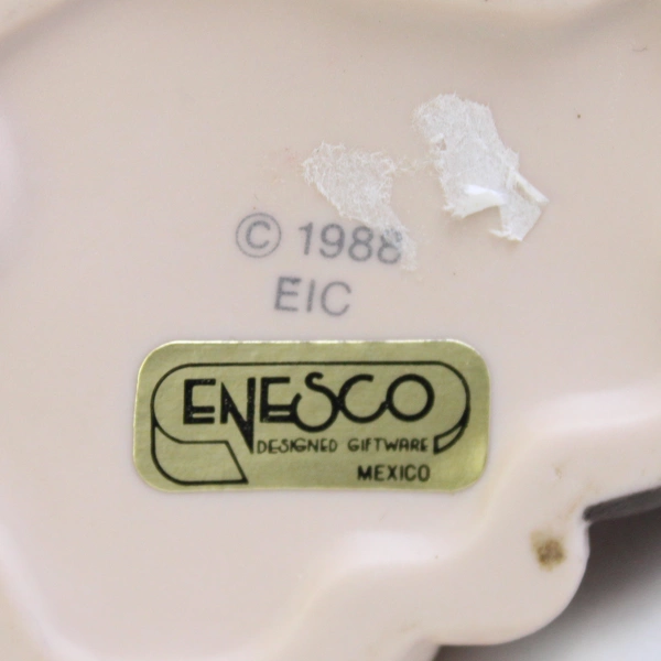 Vintage 1988 Enesco 2.25" Ceramic Pigs Couple Figurine Collectible