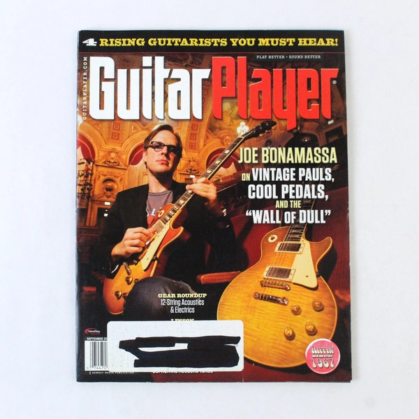 Guitar Player Magazine Sept 2012 Joe Bonamassa Vintage Pauls & Tabs