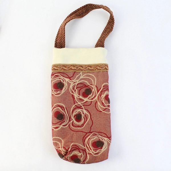 Lot of 2 Handmade Reusable Bottle Tote Grocery Bags