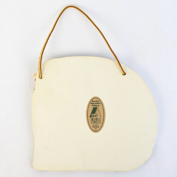 VTG 1994 Smokey Mountain Pottery Dachshund Dog Ceramic Wall Plaque