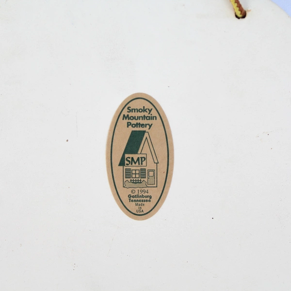 VTG 1994 Smokey Mountain Pottery Dachshund Dog Ceramic Wall Plaque