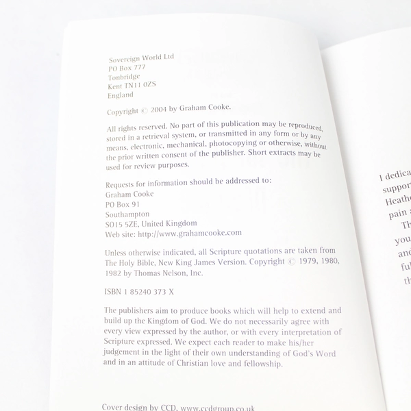 The Language of Promise by Graham Cooke 2004 Sovereign World Paperback