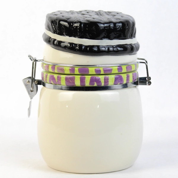 Ceramic Snowman Cookie Jar 7.25" Tall