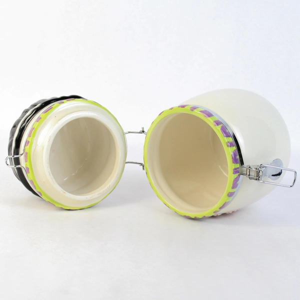 Ceramic Snowman Cookie Jar 7.25" Tall