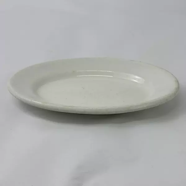 Vintage Knowles Taylor White Semi Vitreous 9" Oval Plate Dinnerware