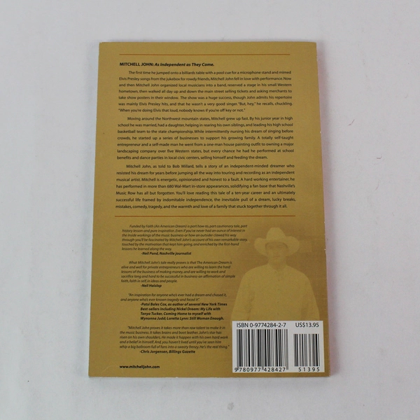 Funded by Faith: An American Dream by Mitchell John 2005 Paperback