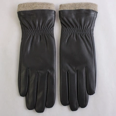 Redess Women's Faux Leather Wool Lined Touchscreen Gloves Size 6.5 Small Gray