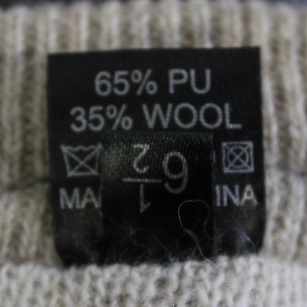 Redess Women's Faux Leather Wool Lined Touchscreen Gloves Size 6.5 Small Gray