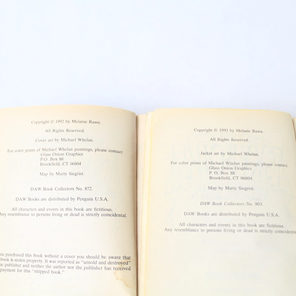 Dragon Star Books 2 and 3 by Melanie Rawn Daw Books Paperbacks