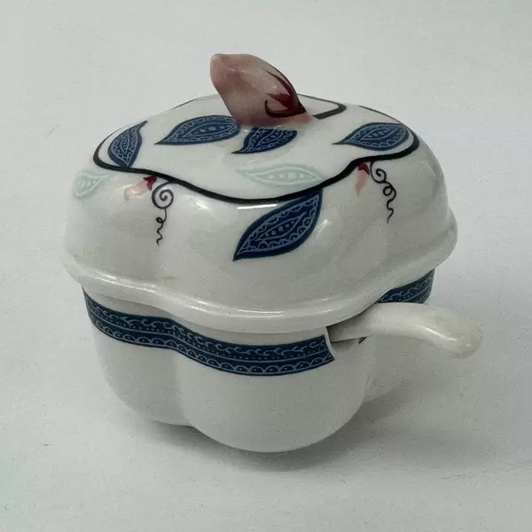 1978 Royal Pavilion At Brighton Elizabeth Arden Mustard Jar With Spoon