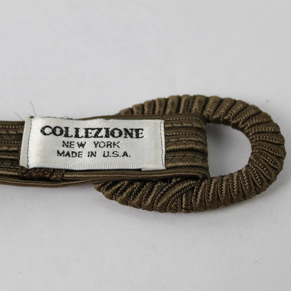 Vintage Collezione Brown Woven Belt With Oval Buckle Women's Size Medium