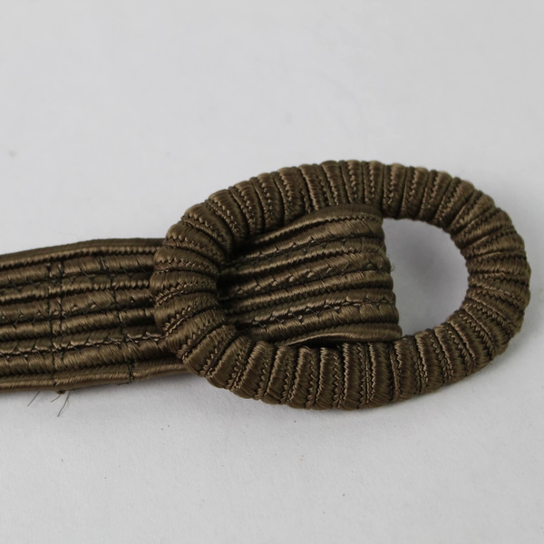 Vintage Collezione Brown Woven Belt With Oval Buckle Women's Size Medium