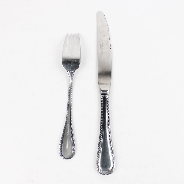 Lot of 2 Cambridge 18/8 Stainless Steel Flatware Carlyle Fork & Knife