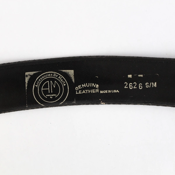 Accessories by Maria Black Snake Skin Leather Belt Women's Size S/M