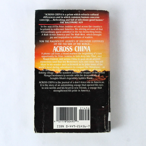 Across China by Peter Jenkins 1986 Fawcett Paperback Novel - Pre-Owned