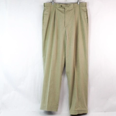 Slates by Dockers Men's Tan Pleated Dress Pants 36x34 Stretch Fit Good Condition