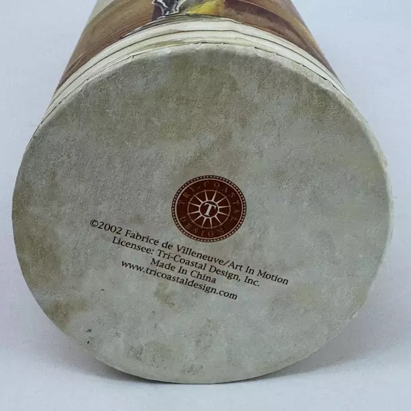 2002 Fabrice de Villeneuve Art In Motion Wine Bottle Carrier Caddy Gift Box