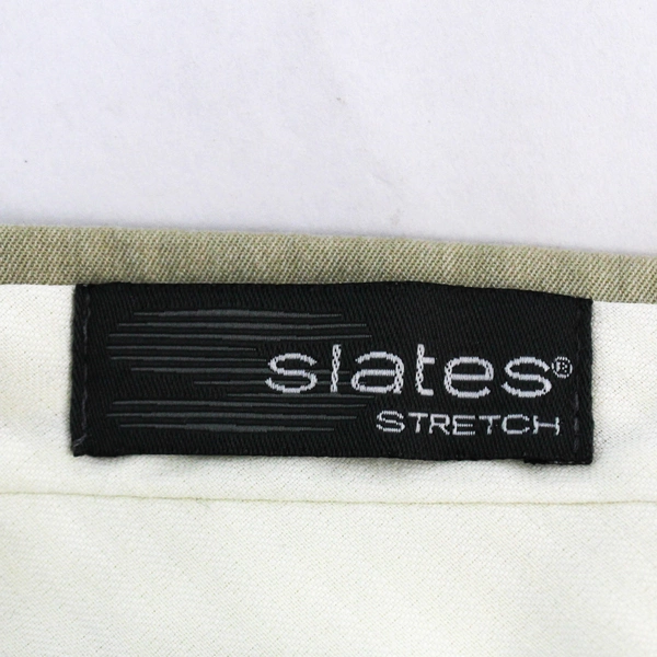 Slates by Dockers Men's Tan Pleated Dress Pants 36x34 Stretch Fit Good Condition