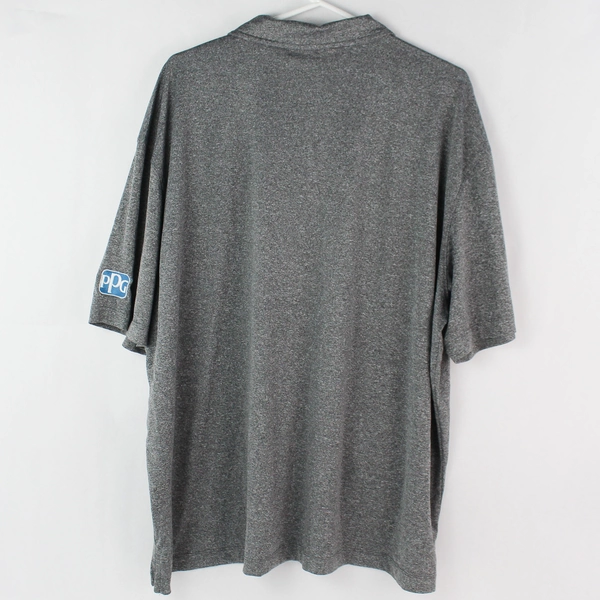 Clique Charge Active XXL Heather Gray Button Collar Women's Shirt