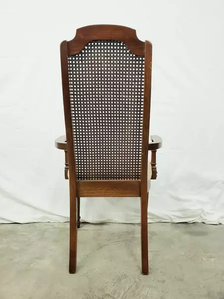 Vintage Broyhill Wood Cane Back Dining Chair Mid Century Furniture