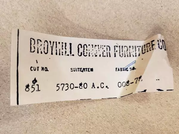 Vintage Broyhill Wood Cane Back Dining Chair Mid Century Furniture