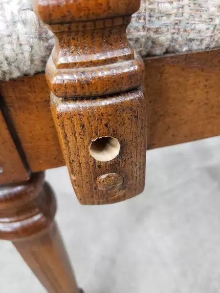 Vintage Broyhill Wood Cane Back Dining Chair Mid Century Furniture