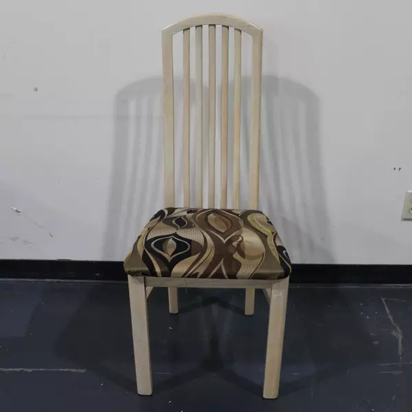 A. Sibau Birch Upholstered Dining Chair Antonio Sibau Italy
