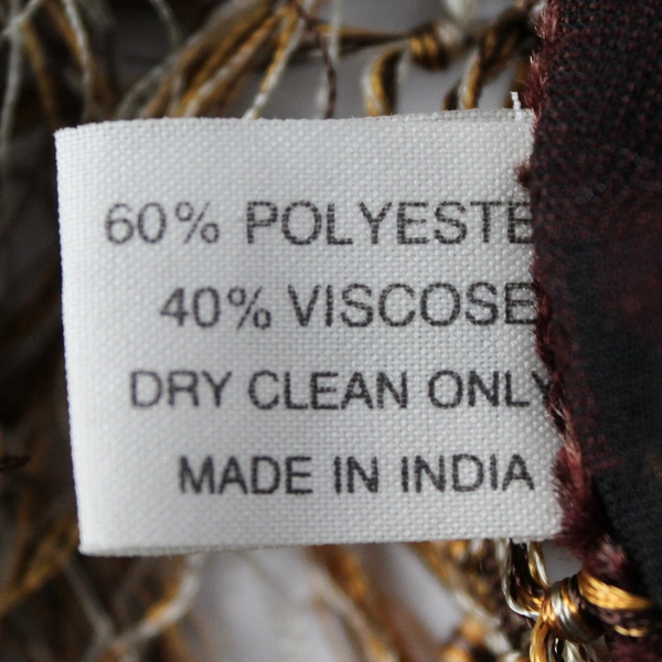 Sterling Styles Red Orange and Yellow Floral Cut Out Scarf Shawl