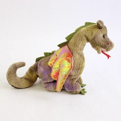 Ty Beanie Baby Scorch the Tie Dye Dragon 1998 Plush Doll Toy No Hang Tag
