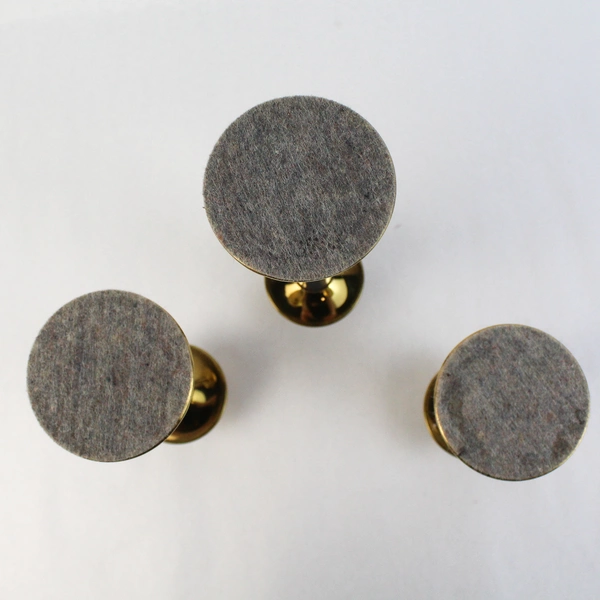 Set Of 3 Brass And Silver Tone Metal Graduated Size Candlesticks 6-10.25 Inch