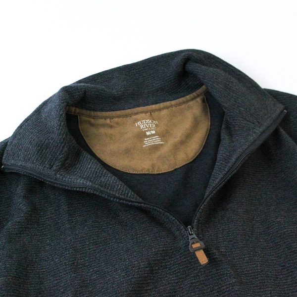 Hudson River Men's Dark Gray Mock Neck Coat Size M - Stylish & Versatile