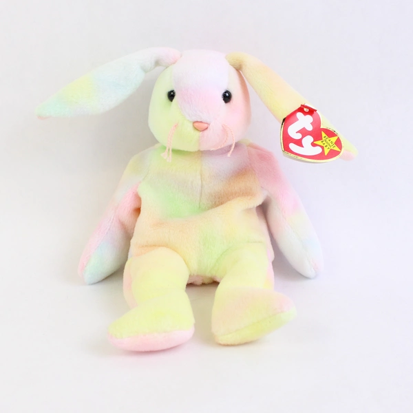 TY Beanie Baby Hippie Tie Dye Bunny 1999 Retired Plush 