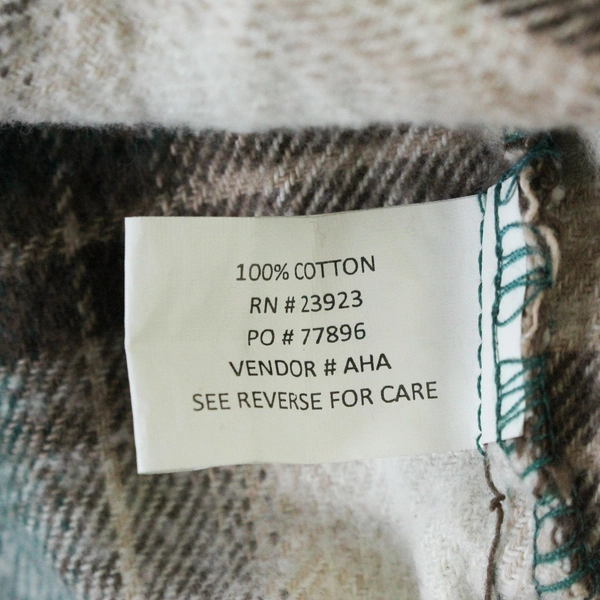 Canyon Guide Outfitters Men's Flannel Shirt Green Brown Size M Casual Style