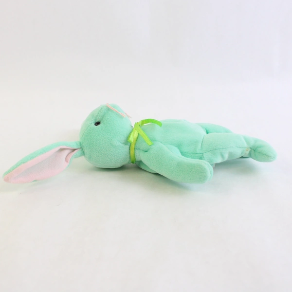 TY Beanie Baby Green Hippity Bunny No Hang Tag