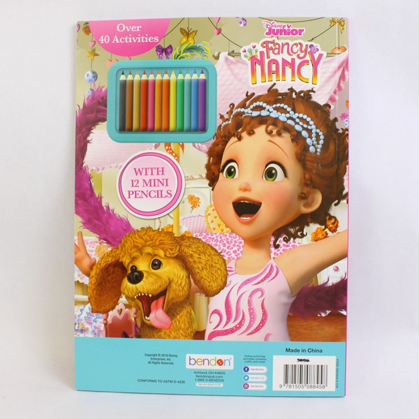 2019 Disney Junior Bendon Fancy Nancy Activity Book With Pencils