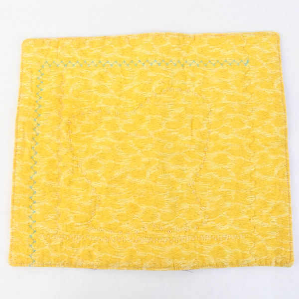 Lot of 2 Colorful Hot Pad Potholder Handmade Fabric Chicken & Floral 11" x 10"