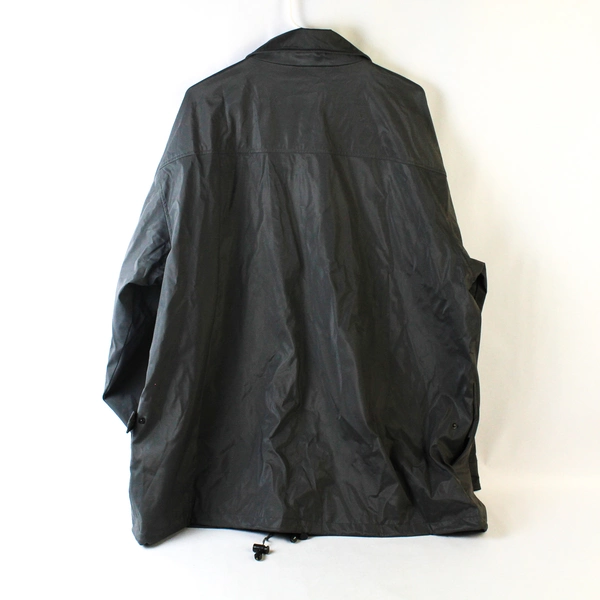 Vintage Haband Men's 2XT Dark Gray Rain Jacket with Pockets - Pre-Owned