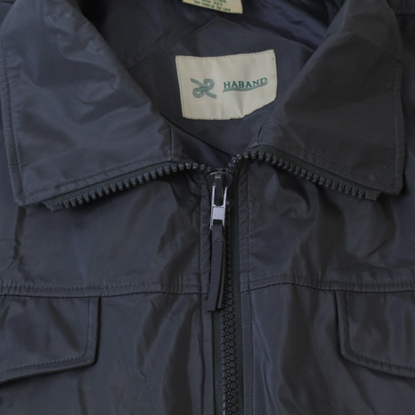 Vintage Haband Men's 2XT Dark Gray Rain Jacket with Pockets - Pre-Owned