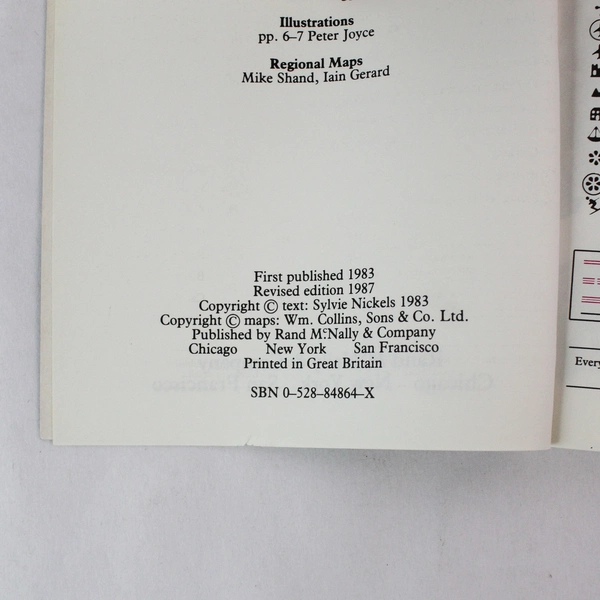 Rand McNally Scandinavia Pocket Guide 1987 by Sylvie Nickels - Travel Book