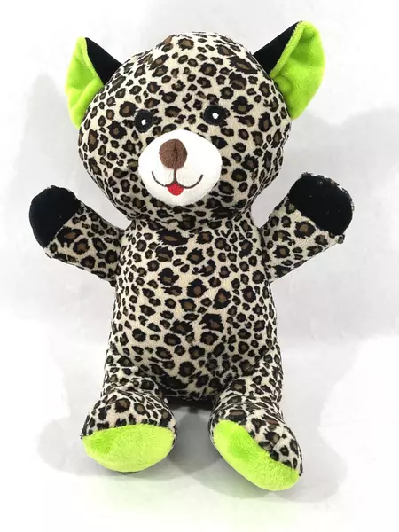 2002 A&A Global Plush Leopard Cheetah Toy 11.5" Good Condition