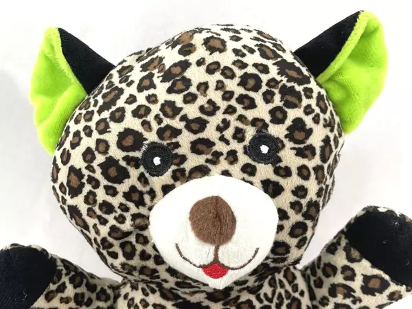 2002 A&A Global Plush Leopard Cheetah Toy 11.5" Good Condition