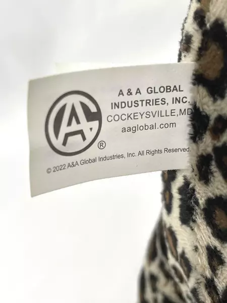 2002 A&A Global Plush Leopard Cheetah Toy 11.5" Good Condition