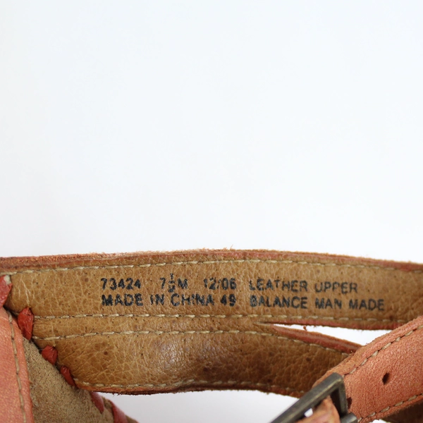 Clarks Artisan Collection Sago Orange Wedge Sandals Women's U.S. Size 7.5M