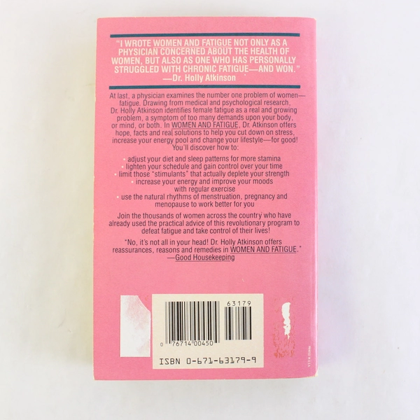 Women and Fatigue by Holly Atkinson 1987 Paperback Book